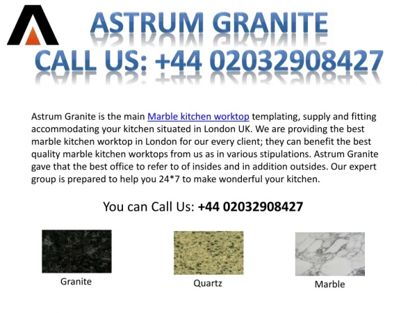 Best Marble Kitchen Worktops in London UK | Astrum Granite