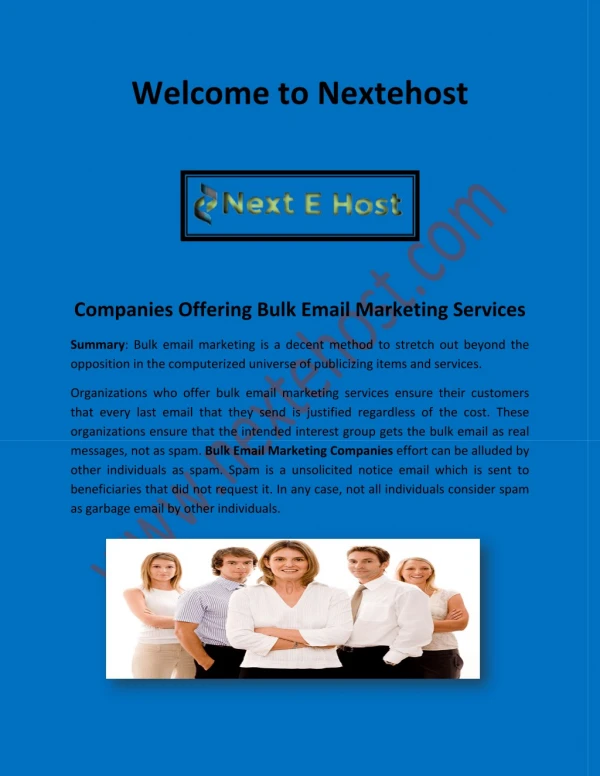 Bulk email marketing companies, best professional email provider