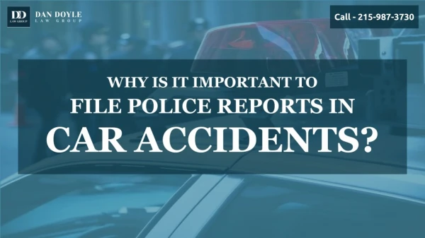 Why Is It Important to File Police Reports In Car Accidents?