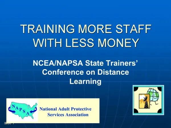 TRAINING MORE STAFF WITH LESS MONEY