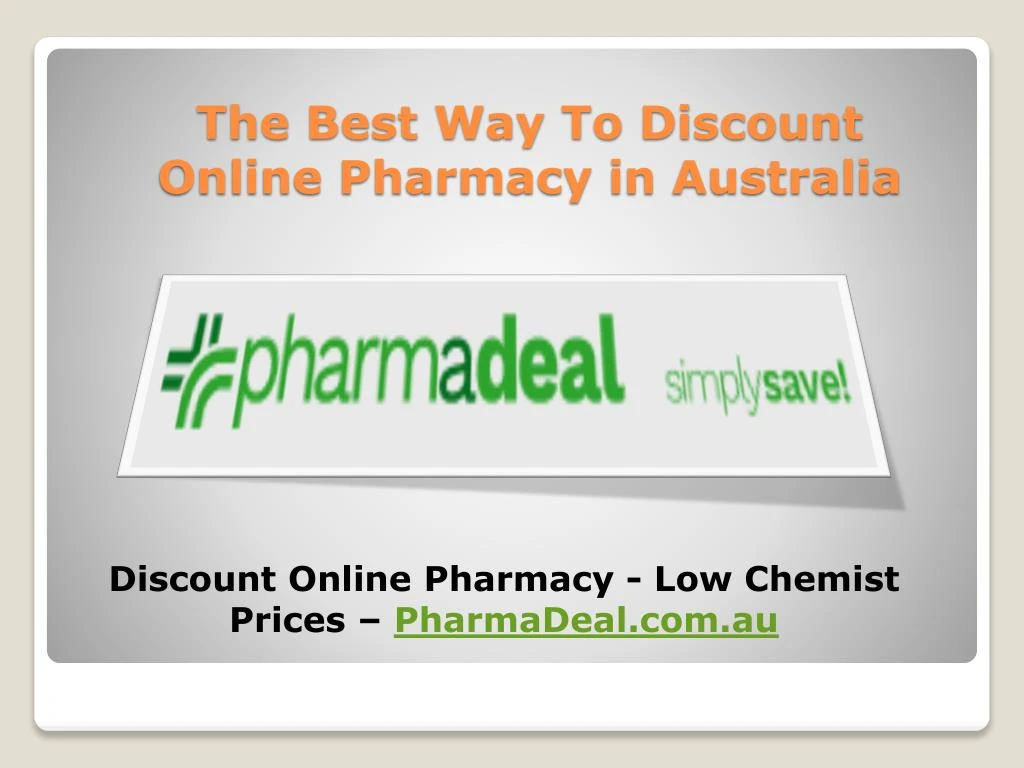 the best way to discount online pharmacy in australia