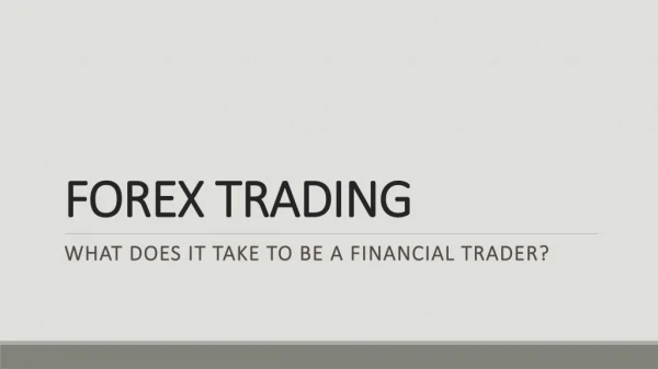 Financial trader | Platinum Trading Academy