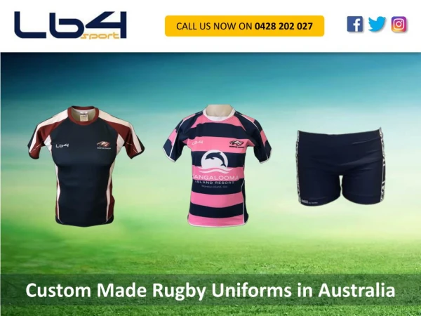 Custom Made Rugby Uniforms in Australia