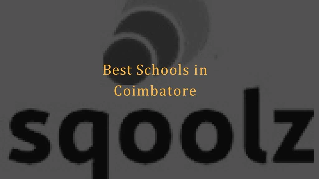 best schools in coimbatore