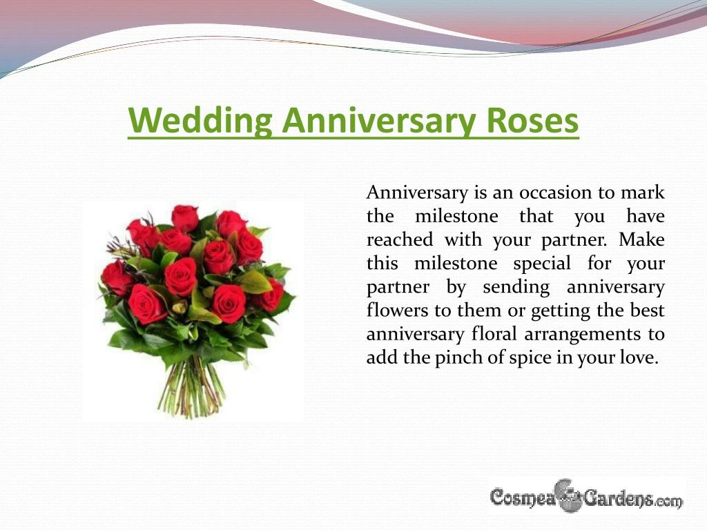wedding anniversary roses