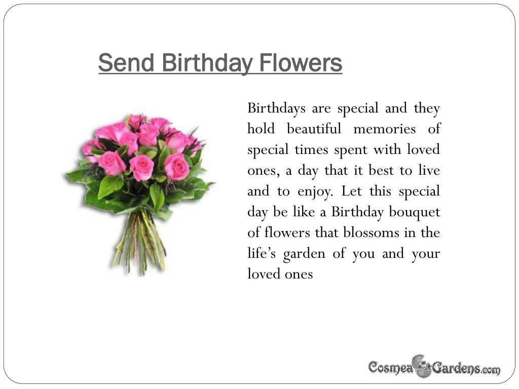 send birthday flowers