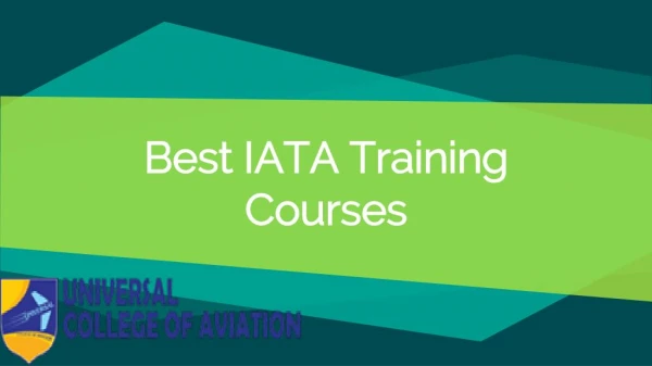Best IATA Aviation Courses