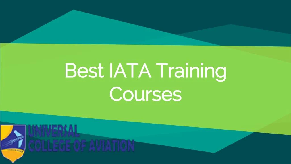 best iata training courses