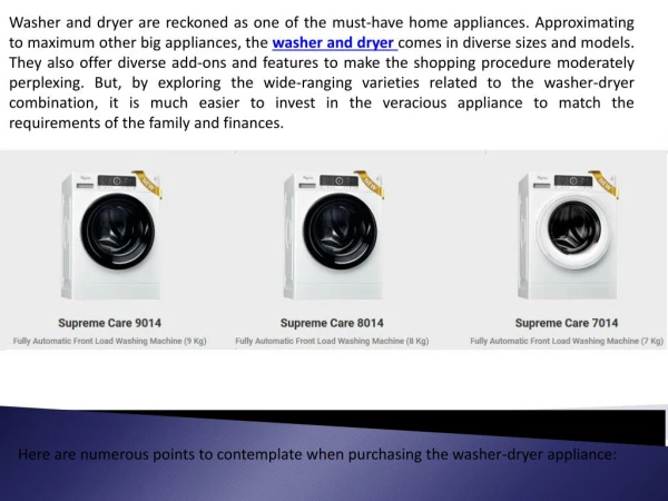 Tips to Read Through Before Setting Out to Buy a Washer And Dryer