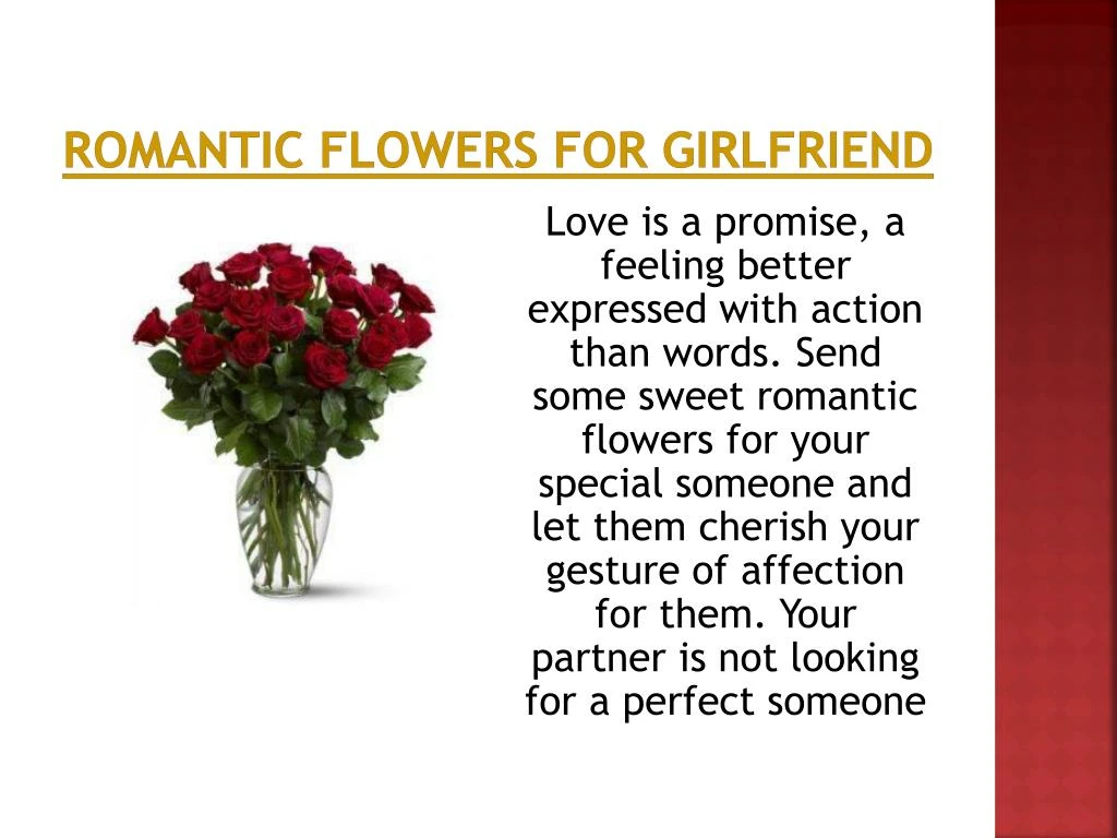 romantic flowers for girlfriend