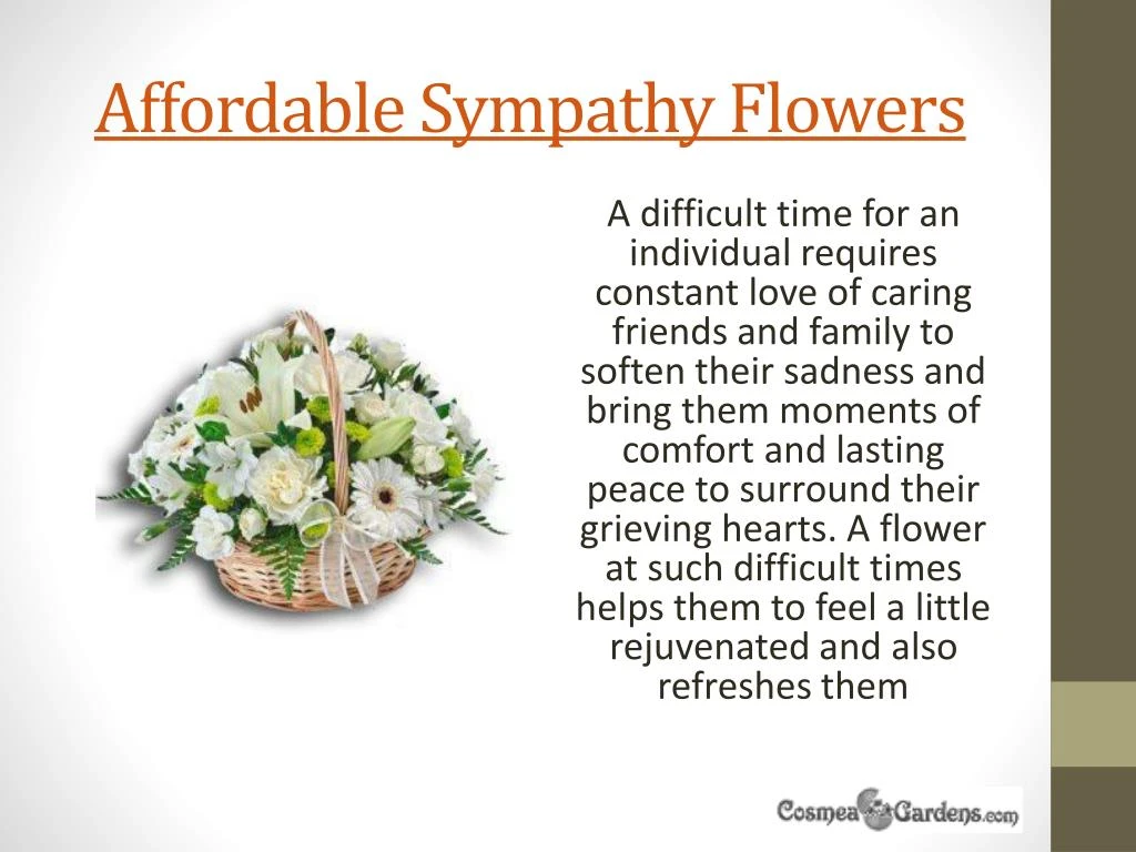 affordable sympathy flowers