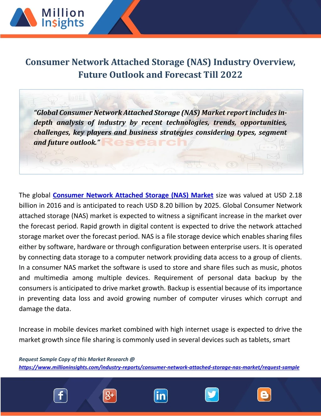 consumer network attached storage nas industry