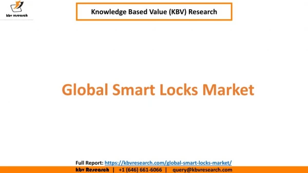 Global Smart Locks Market Size and Share