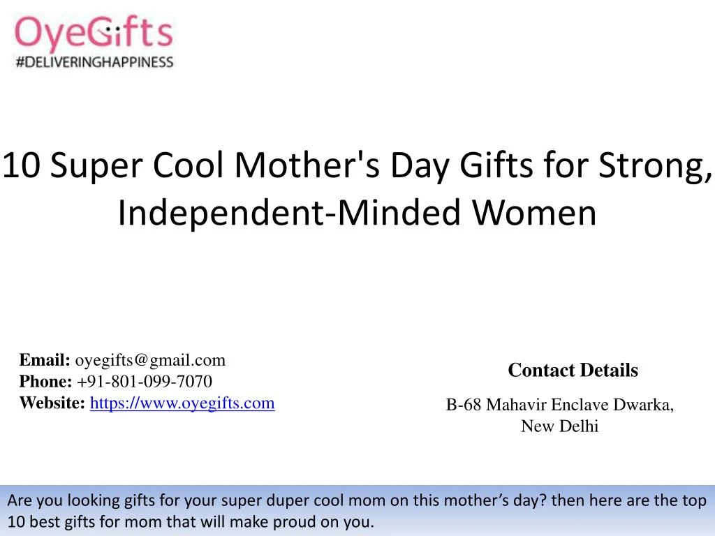 10 super cool mother s day gifts for strong independent minded women