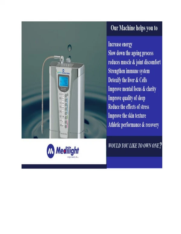 Water Purifiers IndiaÂ | Best water purifier in IndiaÂ - Medilight health care