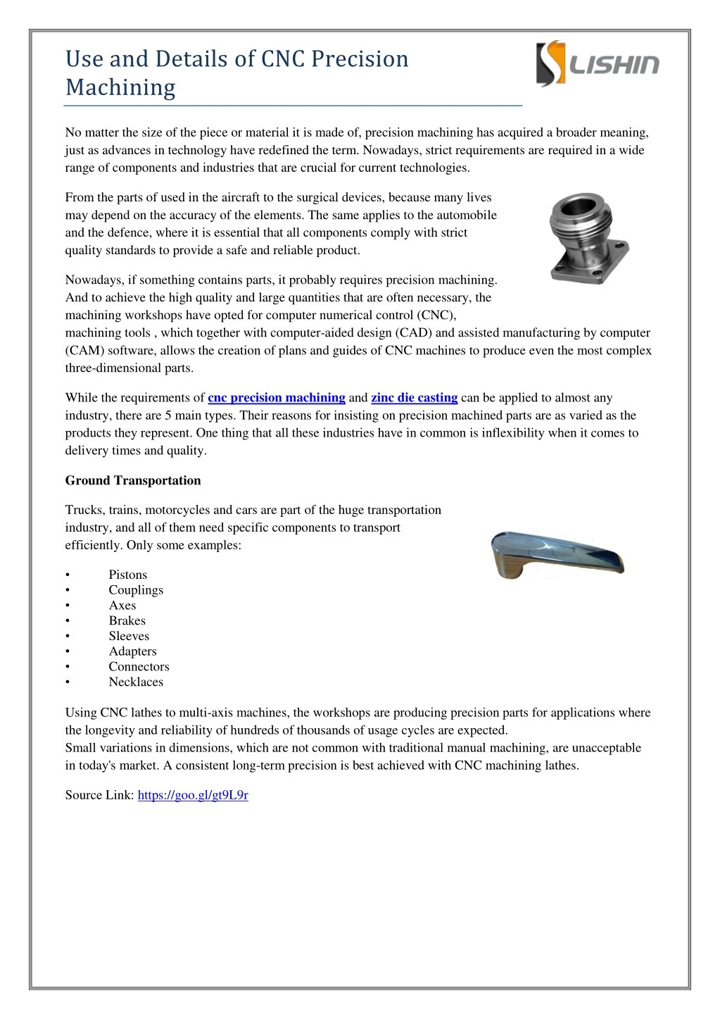 use and details of cnc precision machining