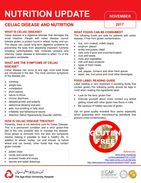 Celiac Disease And Nutrition