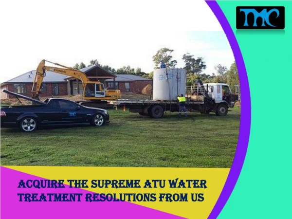 Acquire the supreme ATU water treatment resolutions from us