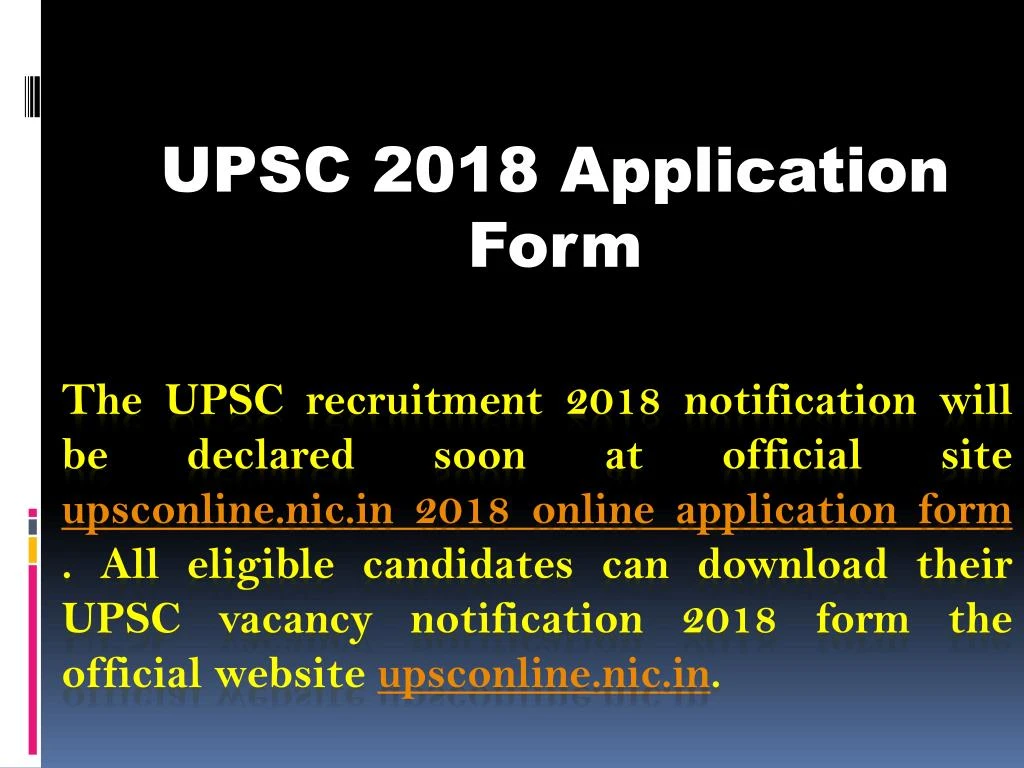 upsc 2018 application form