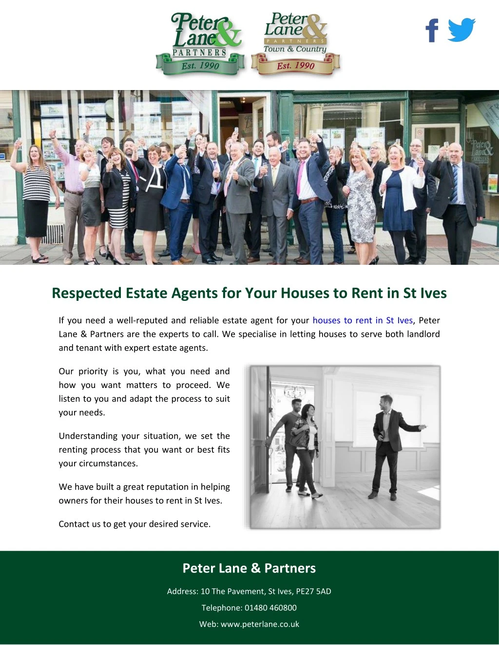 respected estate agents for your houses to rent