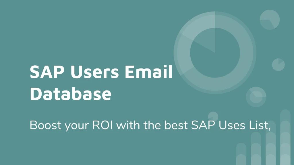 sap users email database