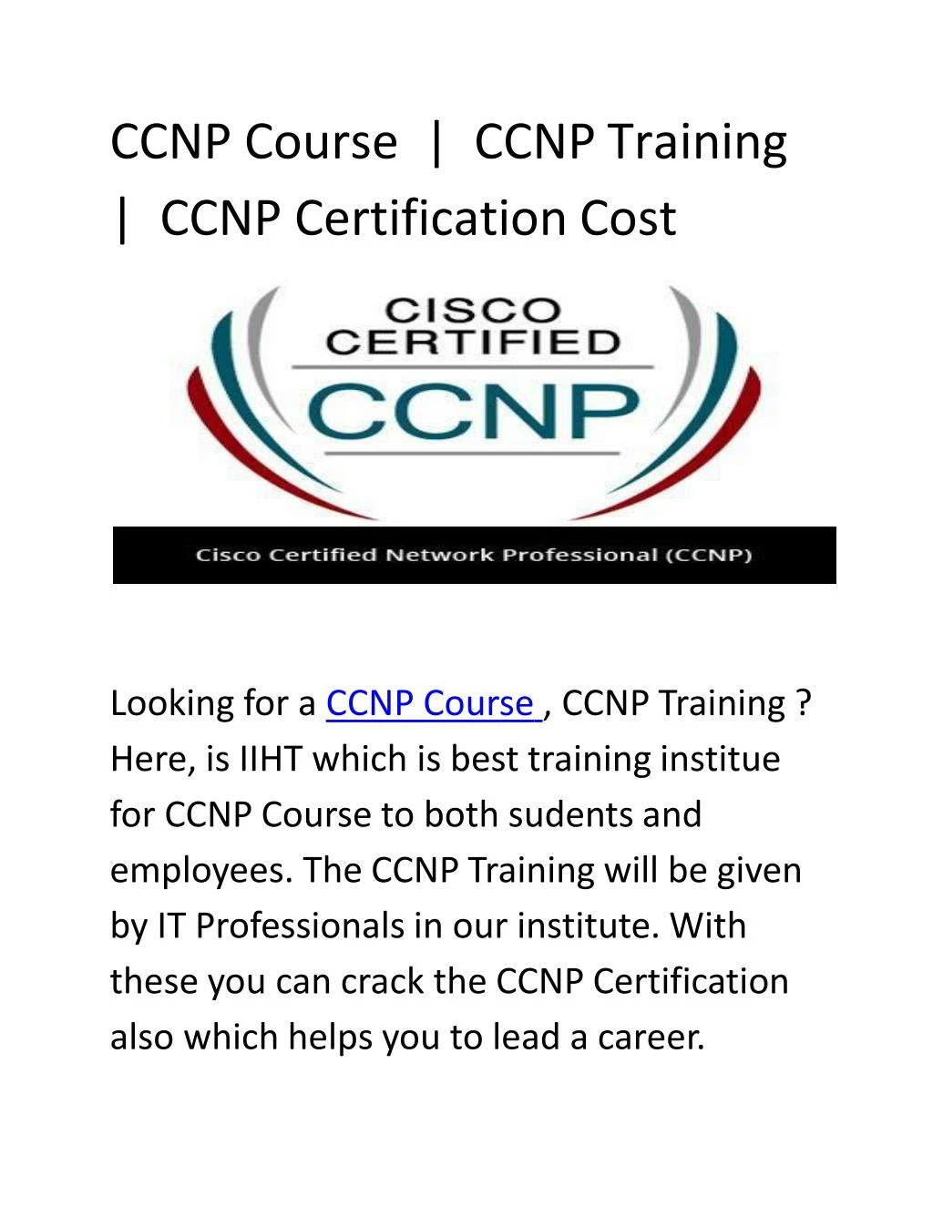 ccnp course ccnp training ccnp certification cost