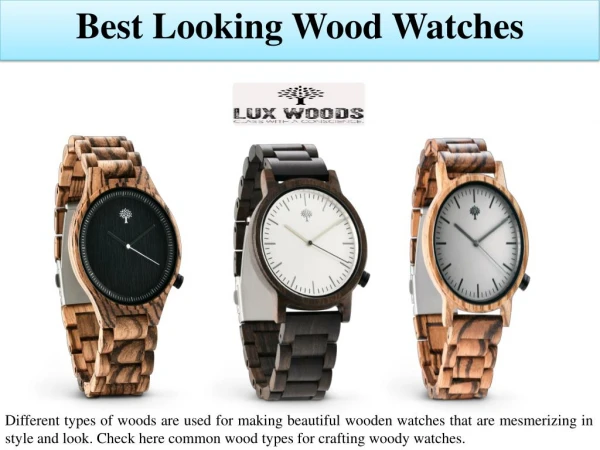 Best Looking Wood Watches
