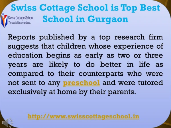 Swiss Cottage School is Top Best School in Gurgaon