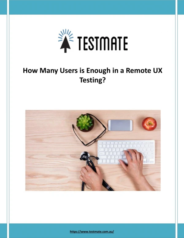Remote User Testing