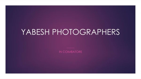 The best wedding photographers in Coimbatore