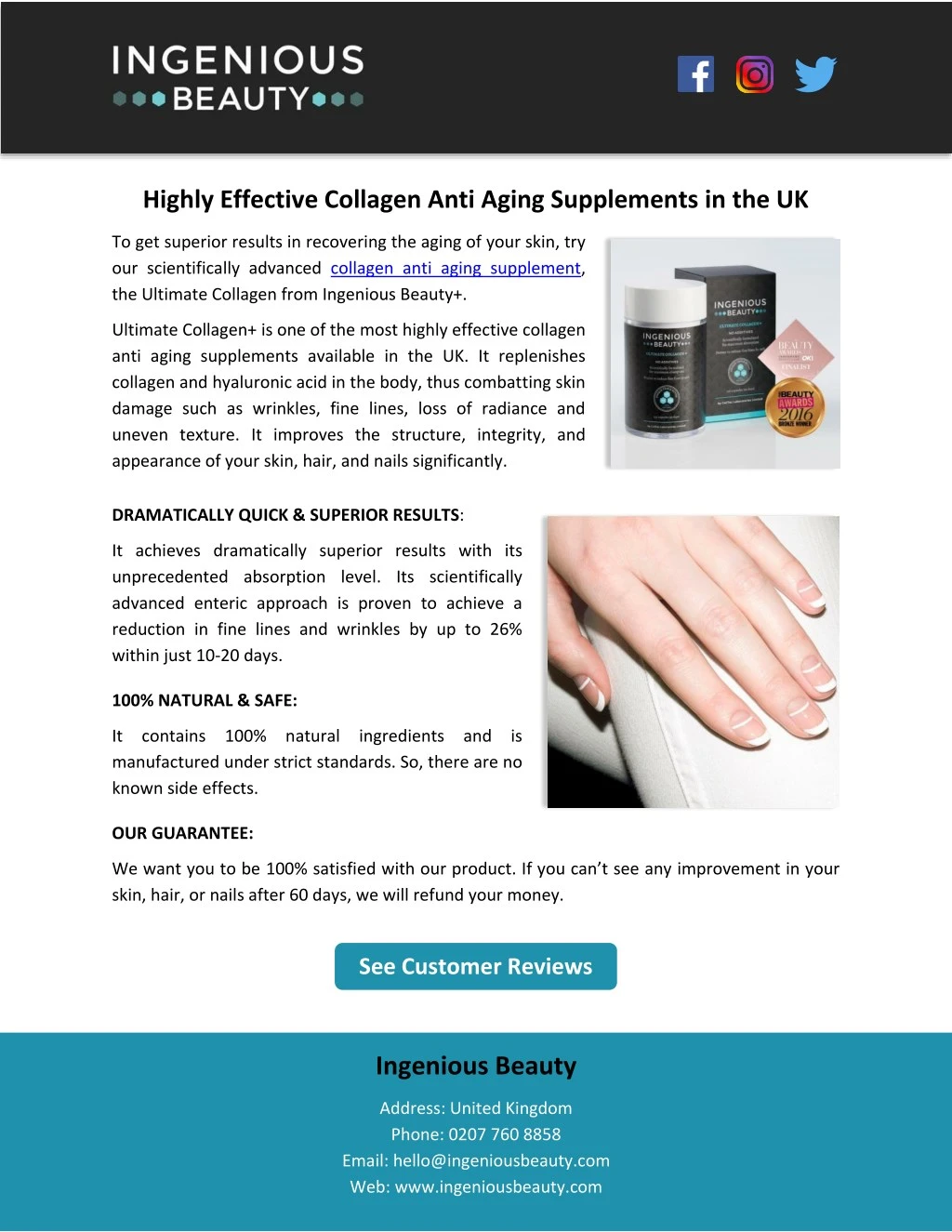 highly effective collagen anti aging supplements
