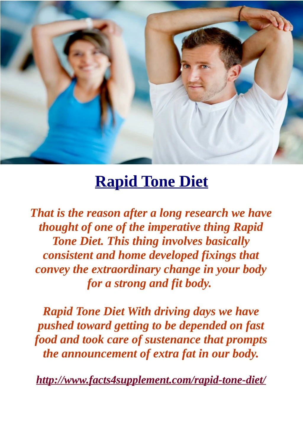 rapid tone diet
