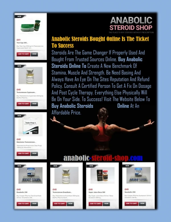 Anabolic Steroids Bought Online Is The Ticket To Success