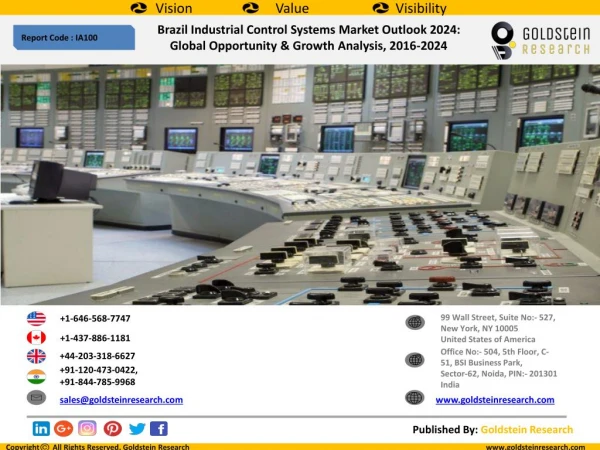 Brazil Industrial Control Systems Market Outlook 2024: Global Opportunity & Growth Analysis, 2016-2024