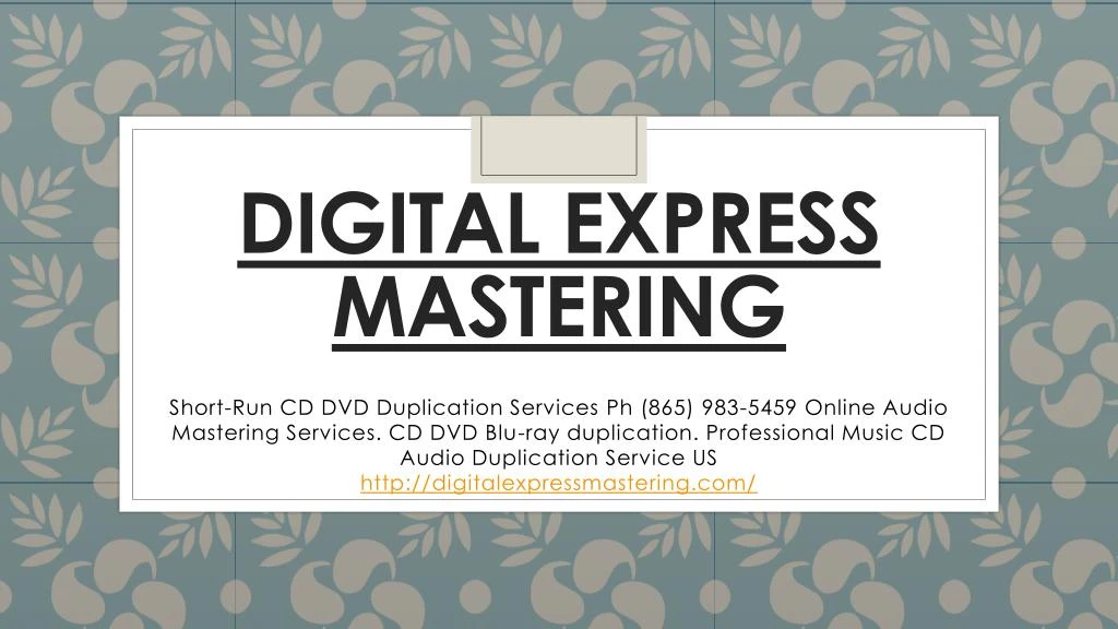 digital express mastering