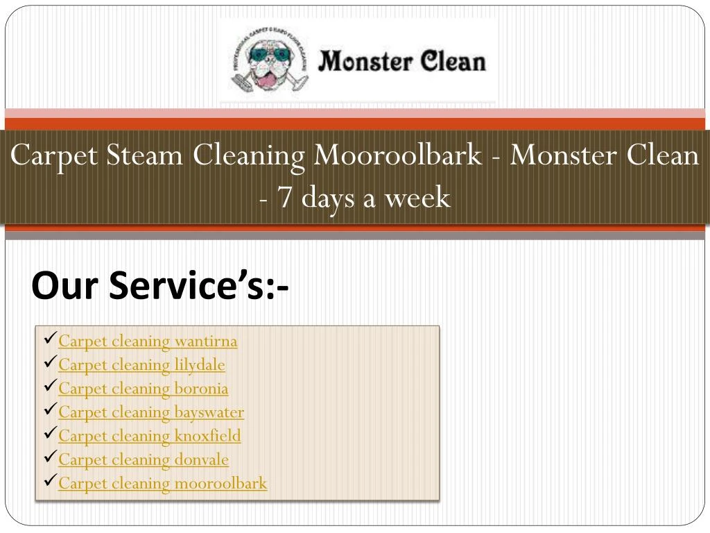 carpet steam cleaning mooroolbark monster clean