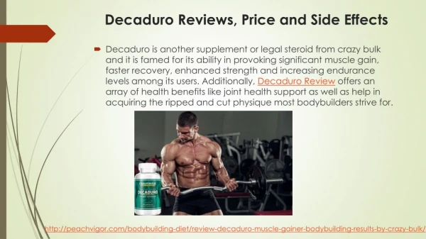 Decaduro Reviews, Price and Side Effects