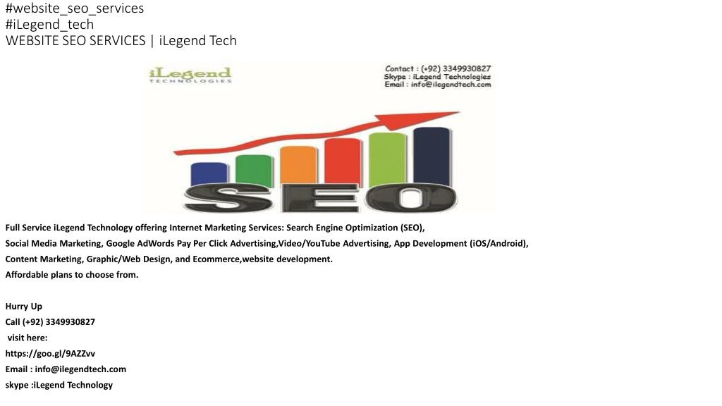 website seo services ilegend tech website seo services ilegend tech