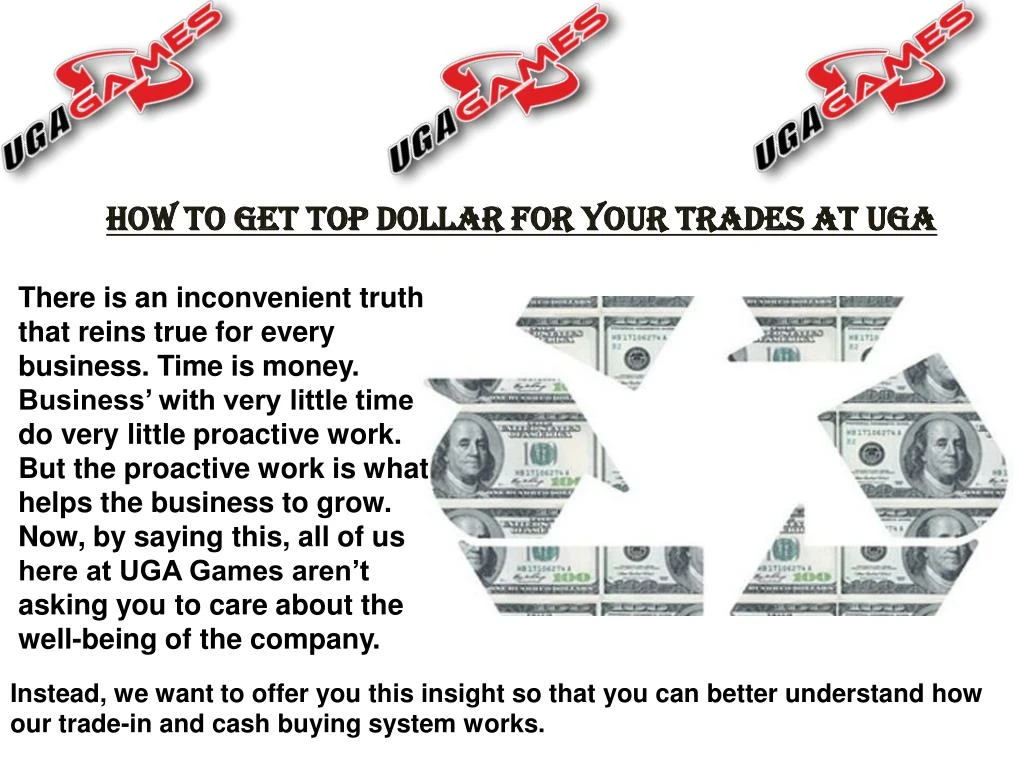 how to get top dollar for your trades at uga