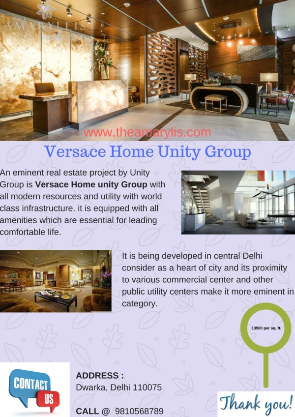 Versace Home by Unity Group with Twin Towers in Delhi