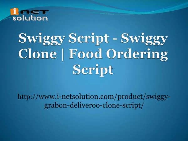 Swiggy Clone | Food Ordering Script