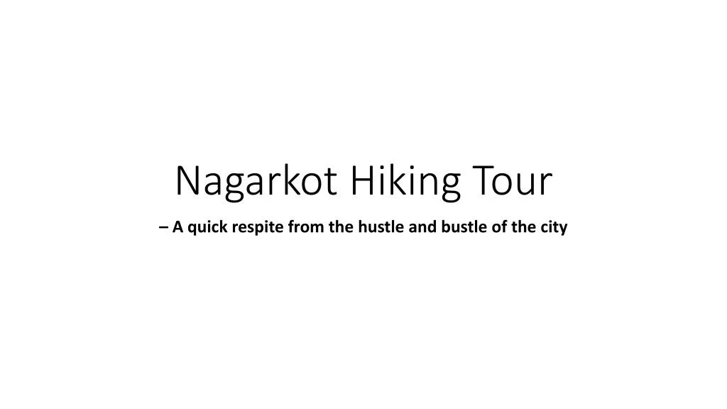 nagarkot hiking tour