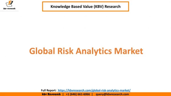 Global Risk Analytics Market Size and Share