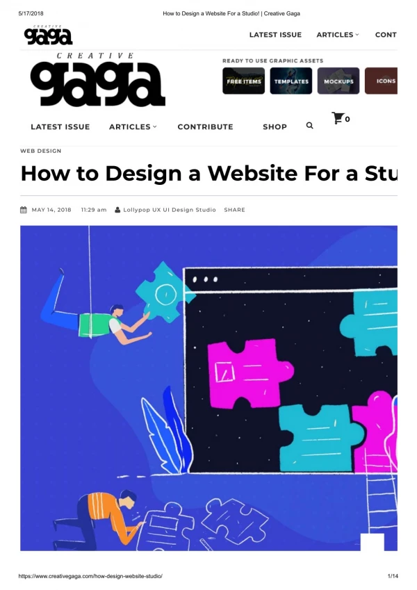How to Design a Website For a Studio!