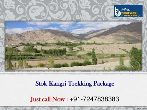 Stok Kangri Trekking Package by Travel Banjare