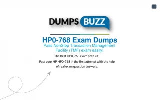 HP HP0-768 Test Braindumps to Pass HP0-768 exam questions - slide 1
