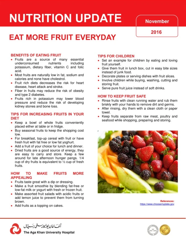 Eat more fruits