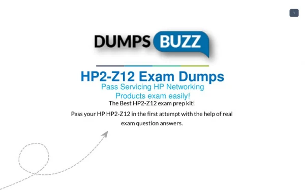 HP2-Z12 Exam Training Material - Get Up-to-date HP HP2-Z12 sample questions