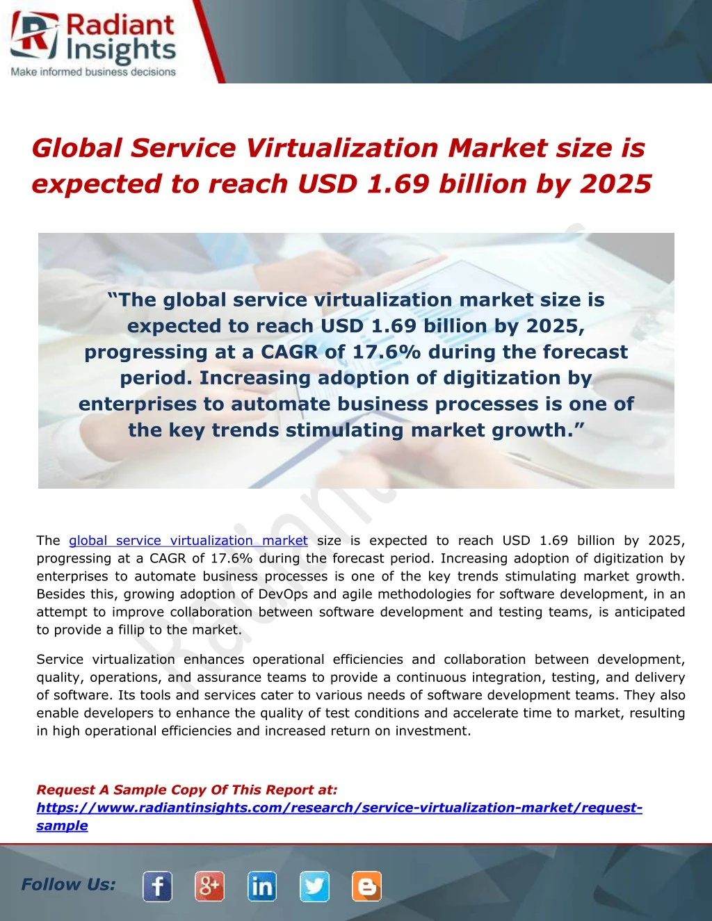 global service virtualization market size