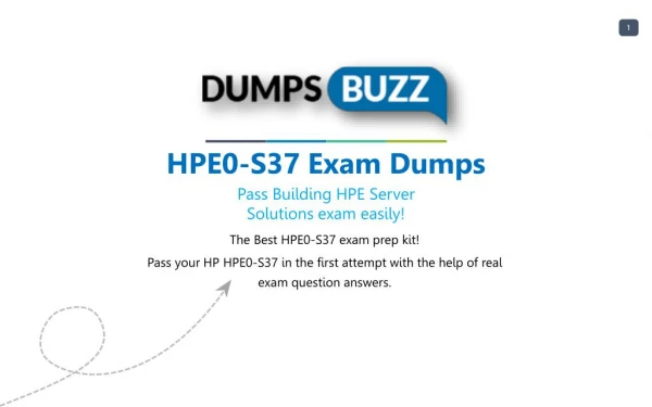 New and Updated HP HPE0-S37 exam questions HP HPE0-S37 Exam Training Material with Passing Assurance on First Attempt